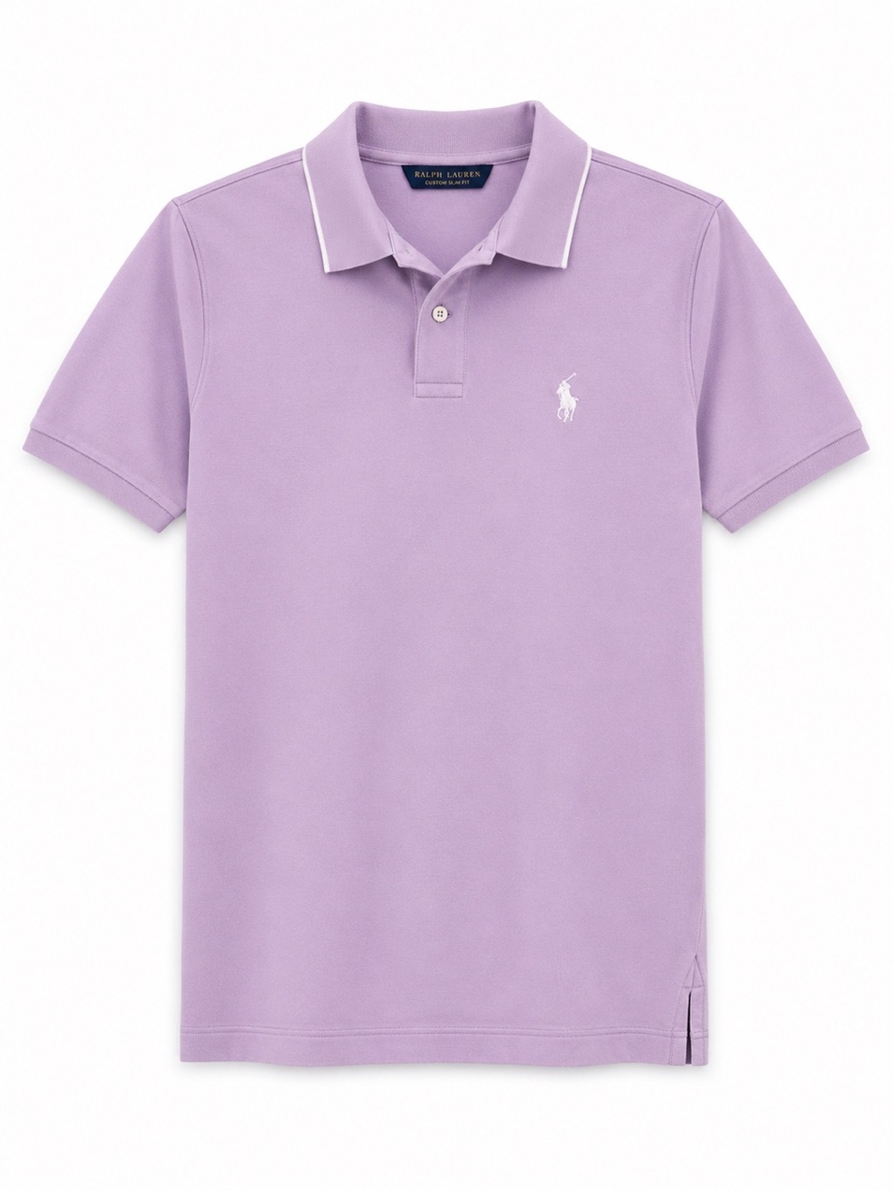 Ralph Lauren Big Pony-Lavender Polo with White Trim